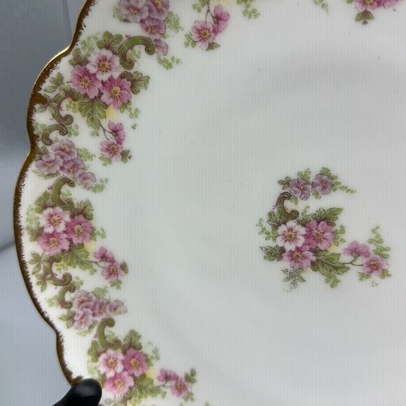 Elite Works vintage gold rimmed floral plate - Picture 3 of 7